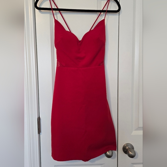 Mini Red Dress - Picture 1 of 3